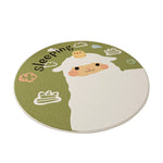 LIVARA Kids Plush Play Mat featuring Non-Slip Backing, High-Density Soft Surface, Durable and Floor-Protective -Little Green Sheep Theme
