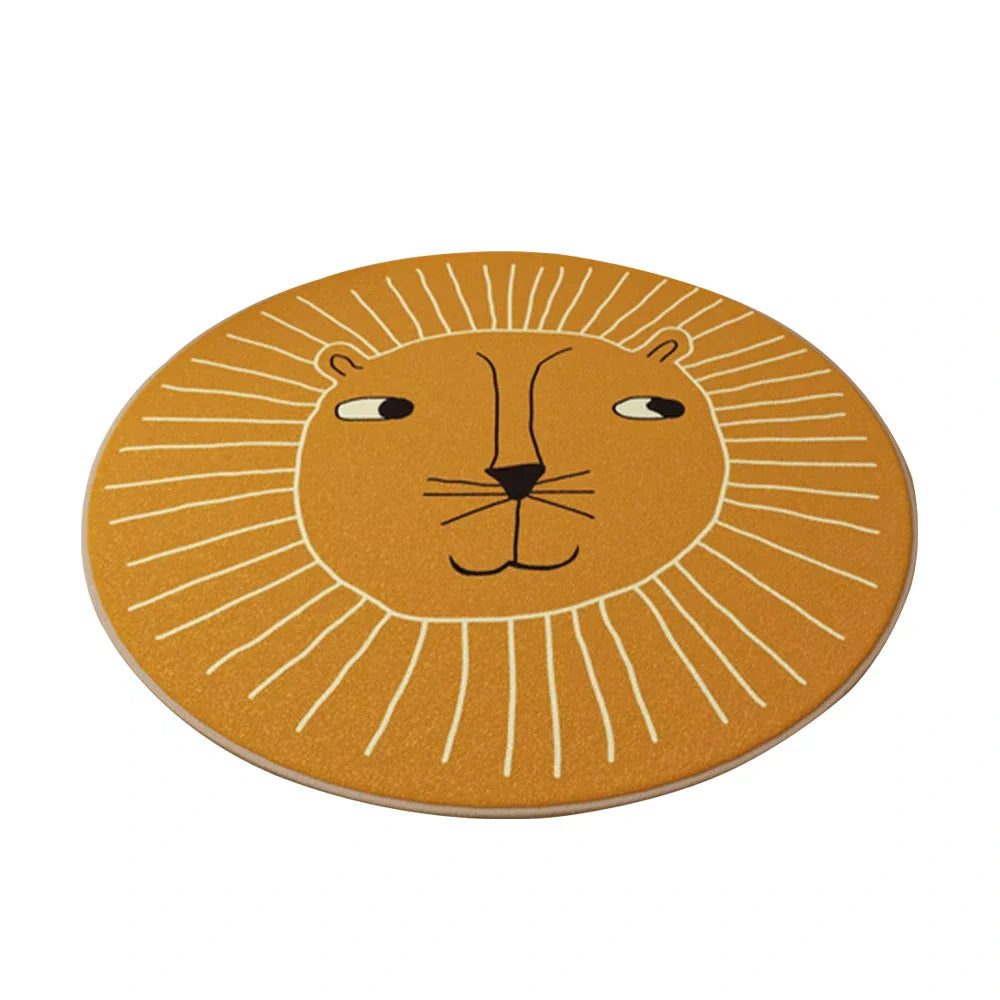 LIVARA Kids Plush Play Mat with Non-Slip Base, High-Density Soft Cushioning, Cozy and Floor-Safe -Little Lion Theme