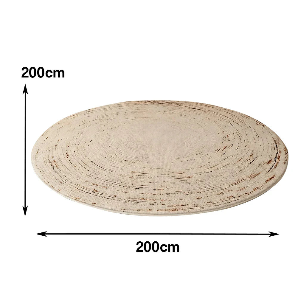 LIVARA 200cm Floor Rug in Cloud Shadow Time Theme -Water and Stain Resistant, High-Density Woven Yarn, Non-Slip Cushioned Backing, Easy Care