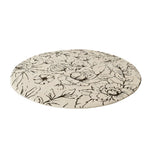 LIVARA 200cm Floor Rug in Floral Ink Poetry Theme -Water and Stain Resistant, High-Density Woven Yarn, Anti-Slip Cushioned Backing, Low Maintenance