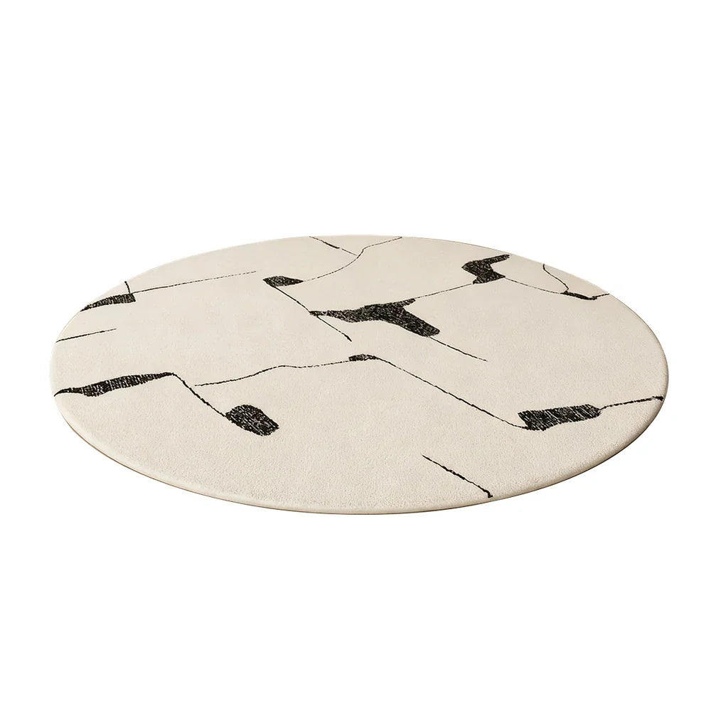 LIVARA 200cm Floor Rug in Ink Trace Geometry Theme -Water-Resistant Soft Surface, High-Density Woven Build, Non-Slip Backing, Easy Care