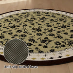 LIVARA 200cm Floor Rug in Deep Green Floral Garden Theme -Water-Resistant Soft Surface, High-Density Woven Construction, Anti-Slip Backing, Easy Care