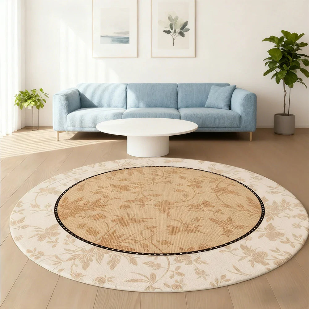 LIVARA 200cm Floor Rug in Serene Floral Garden Theme -Water-Resistant Soft Surface, High-Density Woven Fabric, Non-Slip Backing, Easy Maintenance