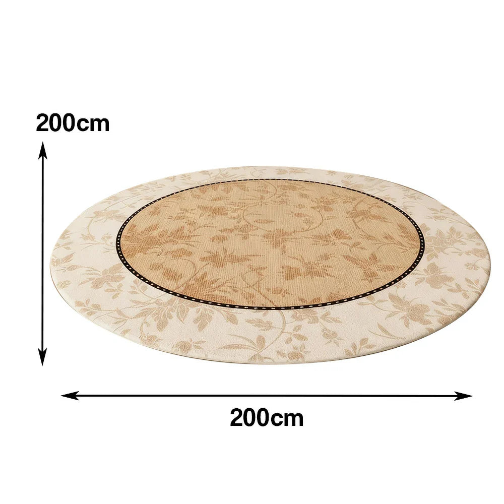 LIVARA 200cm Floor Rug in Serene Floral Garden Theme -Water-Resistant Soft Surface, High-Density Woven Fabric, Non-Slip Backing, Easy Maintenance