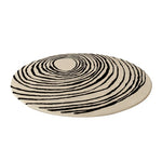 LIVARA 200cm Floor Rug in Ink Line Vortex Theme -Premium Woven Yarn, Comfortable Underfoot Feel, Stain-Resistant and Quiet Non-Slip Base