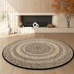 LIVARA 200cm Floor Rug in Woven Year Rings Theme -Water-Resistant Soft Surface, High-Density Woven Structure, Anti-Slip Backing, Easy Care
