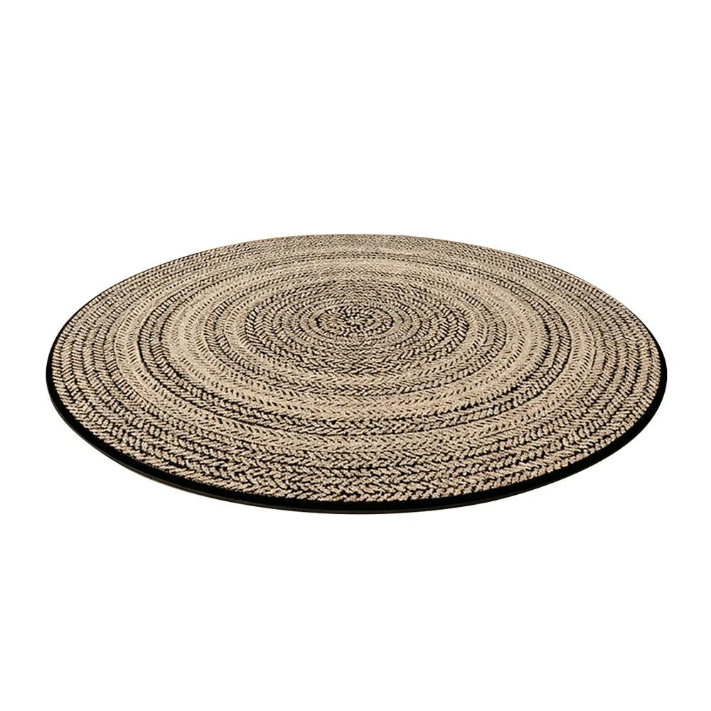 LIVARA 200cm Floor Rug in Woven Year Rings Theme -Water-Resistant Soft Surface, High-Density Woven Structure, Anti-Slip Backing, Easy Care