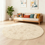 LIVARA 200cm Floor Rug in Light Trace Floral Shadow Theme -Water-Resistant Soft Surface, High-Density Woven Construction, Anti-Slip Backing, Easy Care