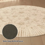 LIVARA 200cm Floor Rug in Light Trace Floral Shadow Theme -Water-Resistant Soft Surface, High-Density Woven Construction, Anti-Slip Backing, Easy Care