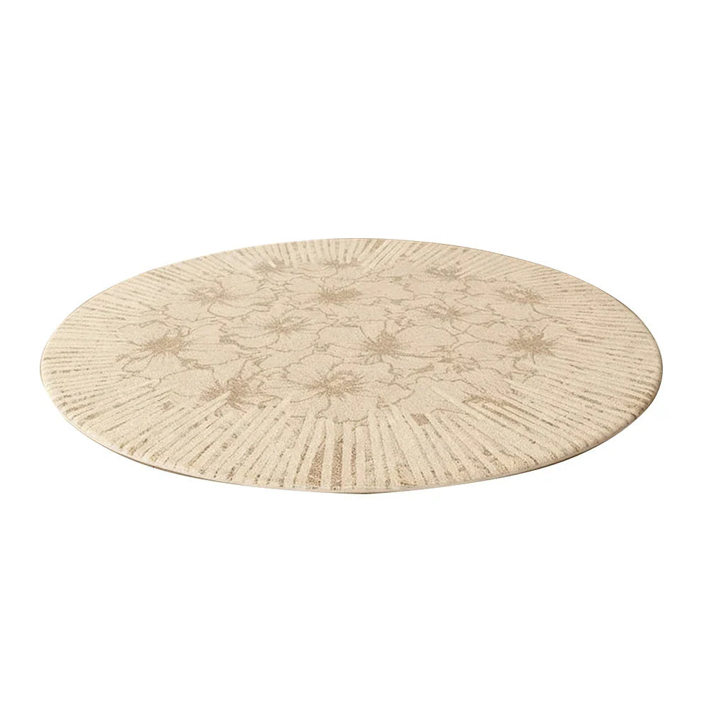 LIVARA 200cm Floor Rug in Light Trace Floral Shadow Theme -Water-Resistant Soft Surface, High-Density Woven Construction, Anti-Slip Backing, Easy Care