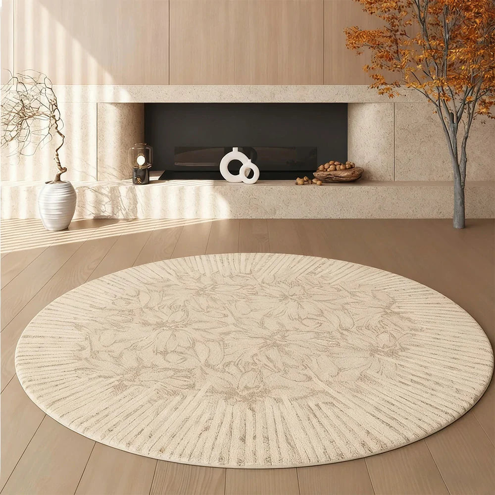 LIVARA 200cm Floor Rug in Light Trace Floral Shadow Theme -Premium Woven Yarn, Comfortable Underfoot Feel, Stain Protection, Quiet Non-Slip Base