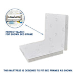 LIVARA 10cm Single Bunk Supportive Mattress Breathable, Foldable Coconut Latex Fiber Perfect for - or Beds