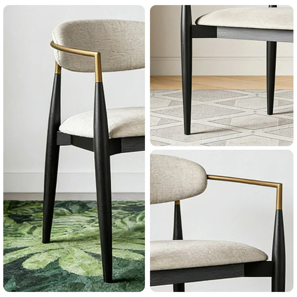 LIVARA 75/105cm Lounge Chair - Half-Round Backrest, High-Resilience Foam, Solid Wood Tapered Legs, Comfortable Seat - Beige