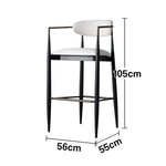 LIVARA Lounge Chair - Half-Round Backrest, High-Resilience Foam, Solid Wood Tapered Legs, Comfortable Seat - White