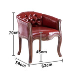 LIVARA Color Patchwork Vintage Accent Armchair Single Colorful Chair Patchwork Sofa Upholstery Elegant Wood Backrest Fabric Frame Living Solid Tufted Room Mahogany