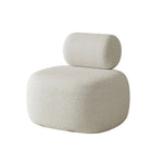 LIVARA 90/120/180cm Touch, Upholstered, - Soft Fleece Design, High-Density Curved Durable Comfort Lamb Ergonomic Sponge, Sofa White