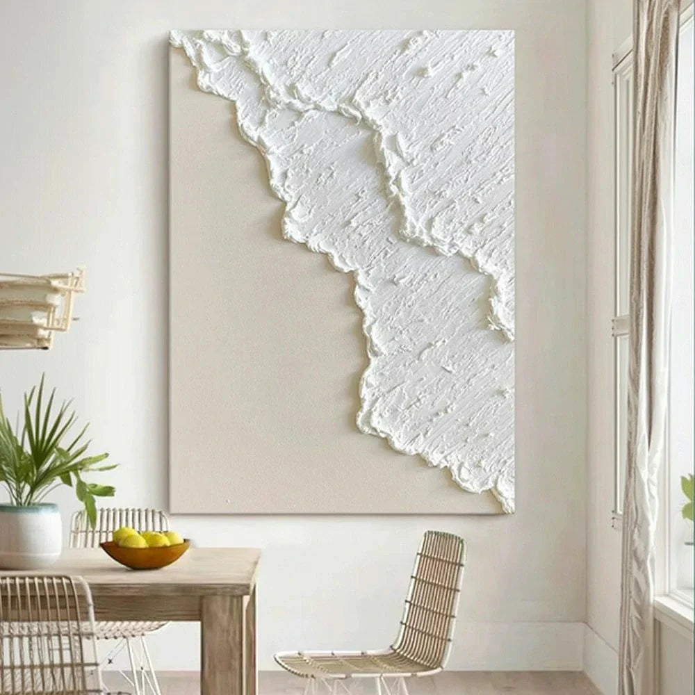 LIVARA 60/80/120cm Hand-Painted Oil Painting - Contemporary Wall Art Featuring Soft Colours and Organic Forms for Tranquil Ambience