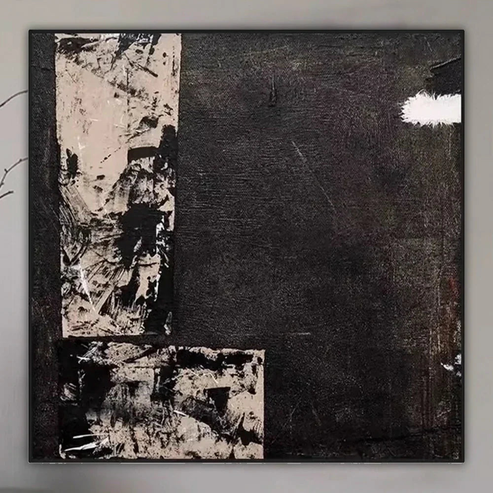 LIVARA 60/100/140cm Hand-Painted Oil Painting - Textured Abstract Design with Natural Brushwork Adds Warmth to Contemporary D¡§|cor