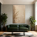 LIVARA 60/80/120cm Hand-Painted Oil Painting - Premium Canvas Artwork Featuring Natural Shades and Balanced Lines