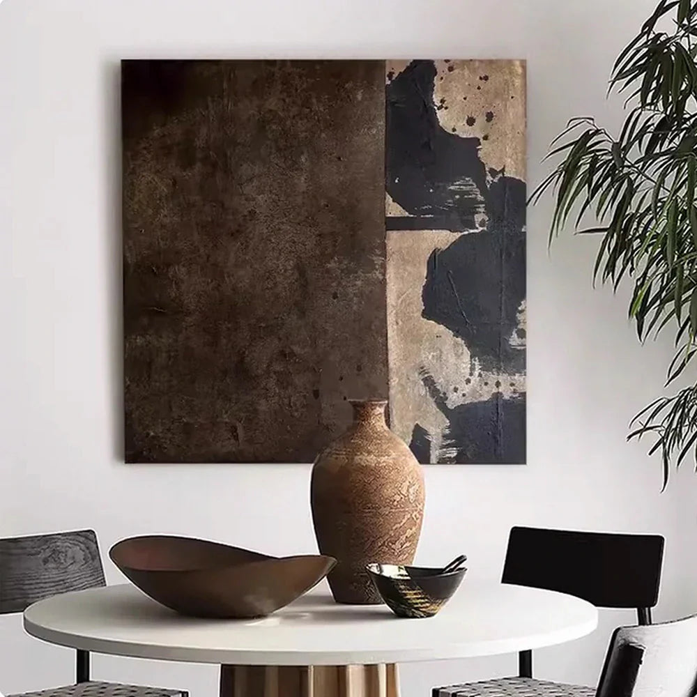 LIVARA 60/100/140cm Hand-Painted Oil Painting - Minimalist Textured Wall Art Designed to Enhance Modern Interiors with Effortless Elegance