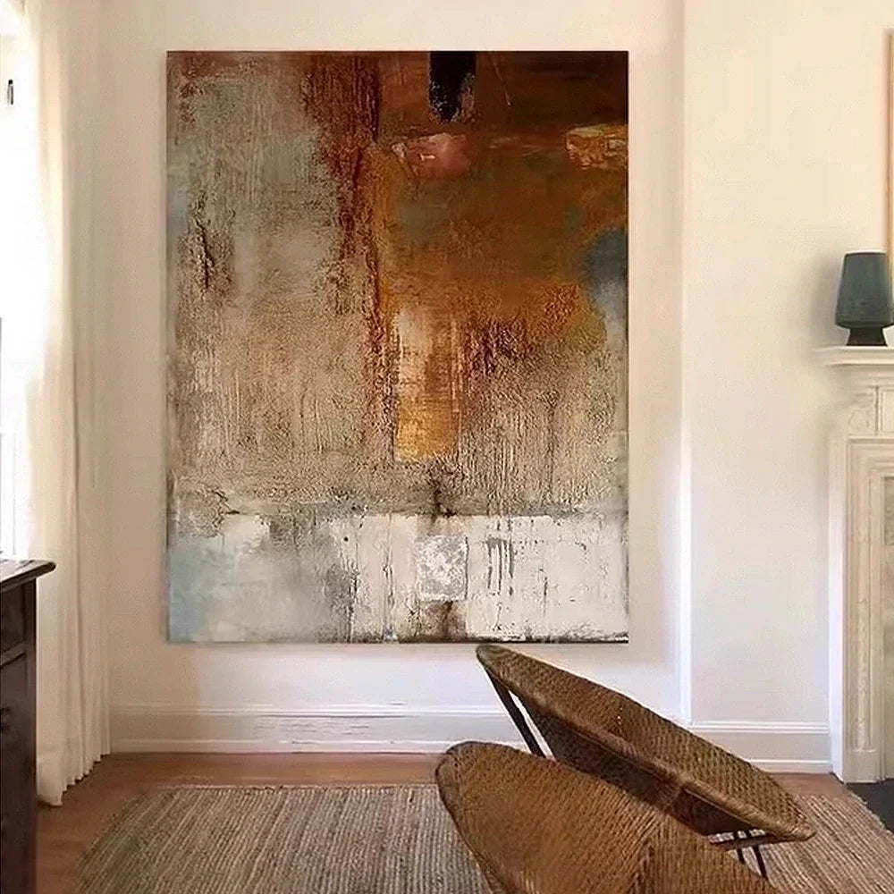 LIVARA 60/80/120cm Hand-Painted Oil Painting - Contemporary Minimalist Painting That Complements Neutral Furniture