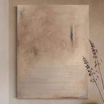 LIVARA 60/80/120cm Hand-Painted Oil Painting - Elegant Wall Accent with Textured Detail and Gentle Neutral Palette