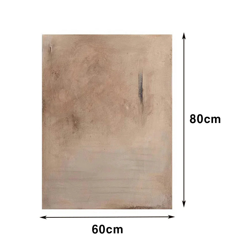 LIVARA 60/80/120cm Hand-Painted Oil Painting - Elegant Wall Accent with Textured Detail and Gentle Neutral Palette