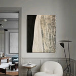 LIVARA 60/80/120cm Hand-Painted Oil Painting - Modern Abstract Canvas Art in Neutral Tones That Brings Calm and Warmth to Any Living Space