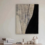 LIVARA 60/80/120cm Hand-Painted Oil Painting - Modern Abstract Canvas Art in Neutral Tones That Brings Calm and Warmth to Any Living Space