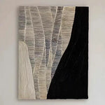 LIVARA 60/80/120cm Hand-Painted Oil Painting - Modern Abstract Canvas Art in Neutral Tones That Brings Calm and Warmth to Any Living Space