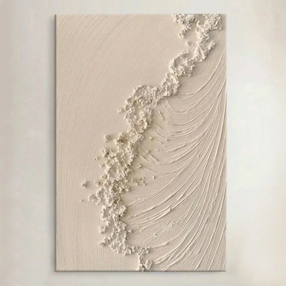 LIVARA 60/80/120cm Hand-Painted Oil Painting - Soft Brushstrokes and Organic Movement Create a Sense of Tranquility