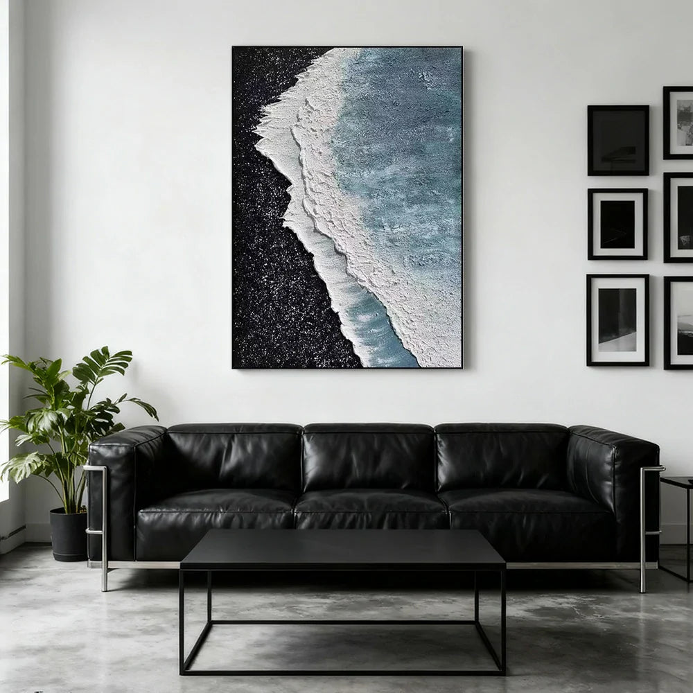 LIVARA 60/80/120cm Hand-Painted Oil Painting - Neutral Abstract Design Perfect for Hallways, Bedrooms and Living Areas