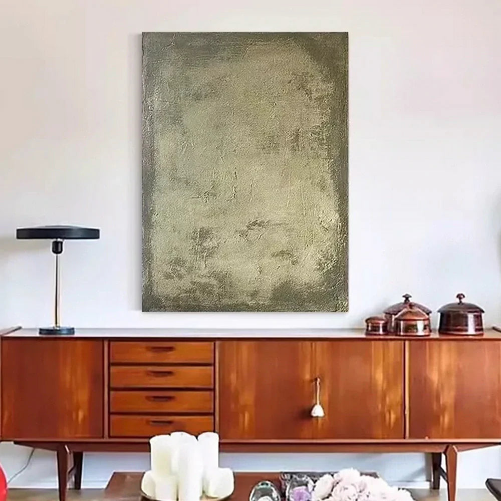 LIVARA 60/80/120cm Hand-Painted Oil Painting - Premium Canvas Abstract Design with Calm Palette for Bedroom, Hallway or Living Room