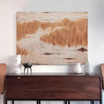 LIVARA 60/80/120cm Hand-Painted Oil Painting - Contemporary Neutral Tones and Organic Shapes for Effortless Home Styling