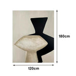 LIVARA 60/80/120cm Hand-Painted Oil Painting - Layered Abstract Canvas Design for Balanced and Refined Room Atmosphere