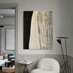 LIVARA 60/80/120cm Hand-Painted Oil Painting - Elegant Wall Art with Textured Layers and Muted Hues for Subtle Luxury