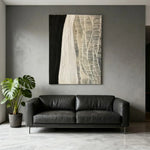 LIVARA 60/80/120cm Hand-Painted Oil Painting - Elegant Wall Art with Textured Layers and Muted Hues for Subtle Luxury
