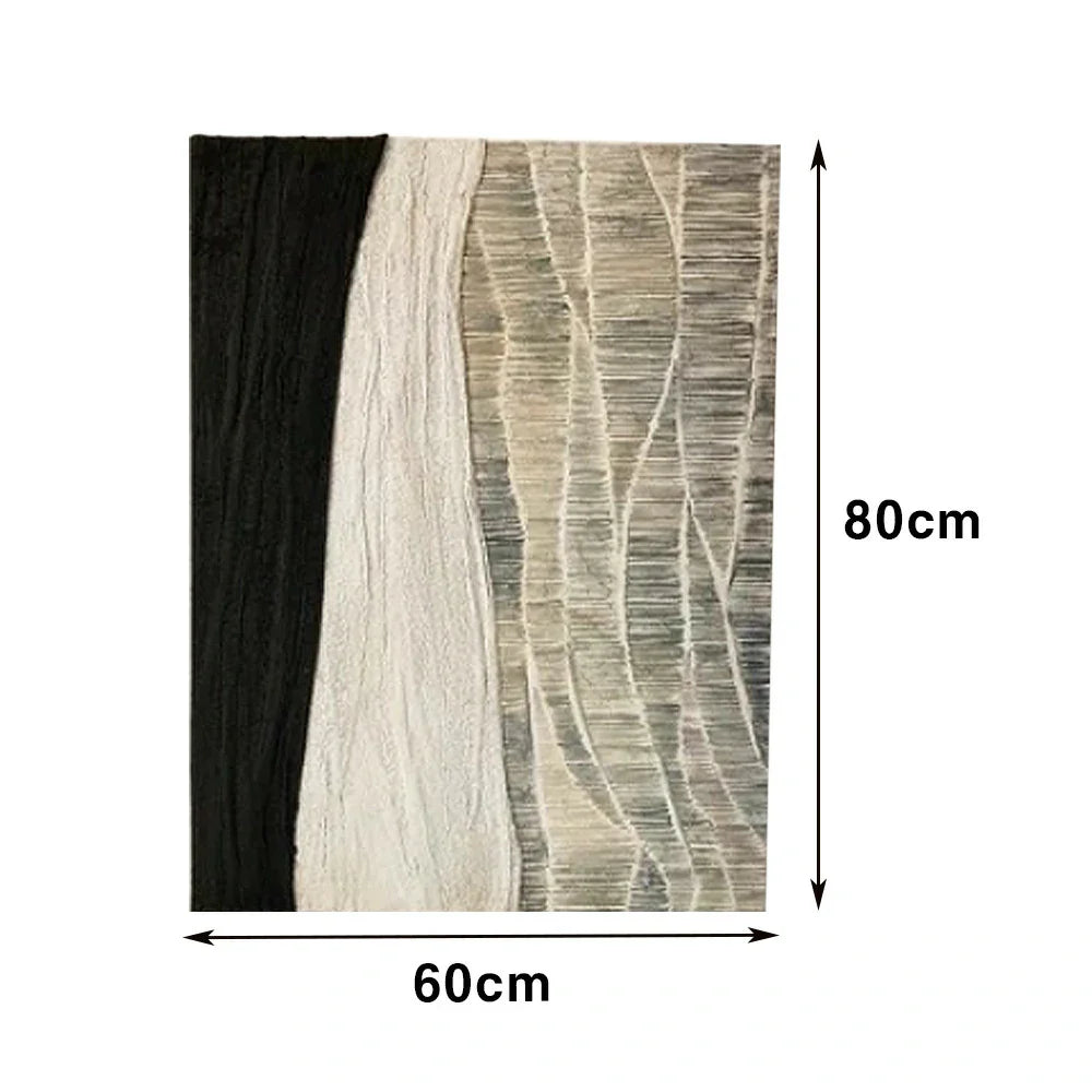 LIVARA 60/80/120cm Hand-Painted Oil Painting - Elegant Wall Art with Textured Layers and Muted Hues for Subtle Luxury