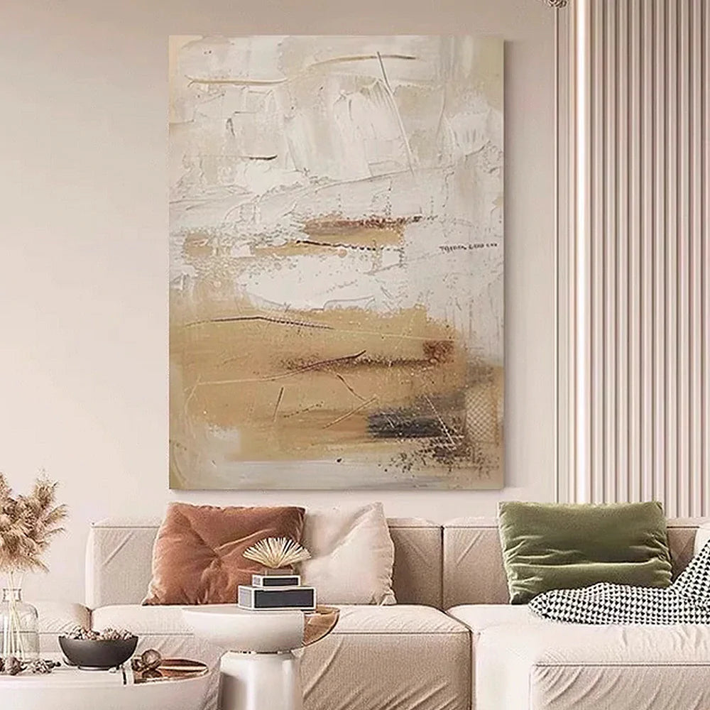 LIVARA Painting Textured Oil Shades Painted Canvas Creating 60/80/120cm and Stylish Modern in Calm Peaceful Ambience