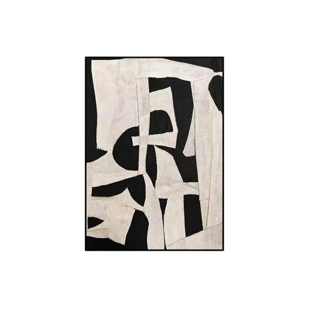 LIVARA 60/80/120cm Hand-Painted Oil Painting - Soft Neutral Shades and Clean Lines Create a Peaceful and Stylish Wall Accent