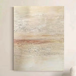 LIVARA 60/80/120cm Hand-Painted Oil Painting - Elegant Neutral Artwork Combining Soft Brush Texture and Refined Contemporary Style