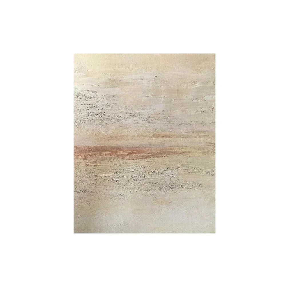 LIVARA 60/80/120cm Hand-Painted Oil Painting - Elegant Neutral Artwork Combining Soft Brush Texture and Refined Contemporary Style