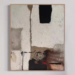LIVARA 60/80/120cm Hand-Painted Oil Painting - Neutral Abstract Piece That Adds Depth and Balance to Minimalist home decor