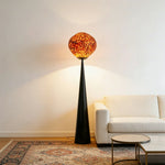 LIVARA Single Head Floor Lamp Volcanic Light Effect Soft Ambient Lighting Acrylic Shade E27 Bulb Artistic Design