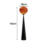 LIVARA Single Head Floor Lamp Volcanic Light Effect Soft Ambient Lighting Acrylic Shade E27 Bulb Artistic Design