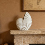 LIVARA Ceramic Vase Ornament Artistic Home Decor Abstract Design Matte Ceramic Handcrafted Stone-Texture Finish