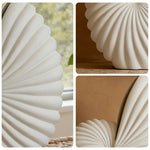 LIVARA Ceramic Vase Ornament Artistic Home Decor Abstract Design Matte Ceramic Handcrafted Stone-Texture Finish
