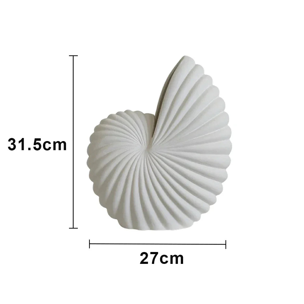 LIVARA Ceramic Vase Ornament Artistic Home Decor Abstract Design Matte Ceramic Handcrafted Stone-Texture Finish