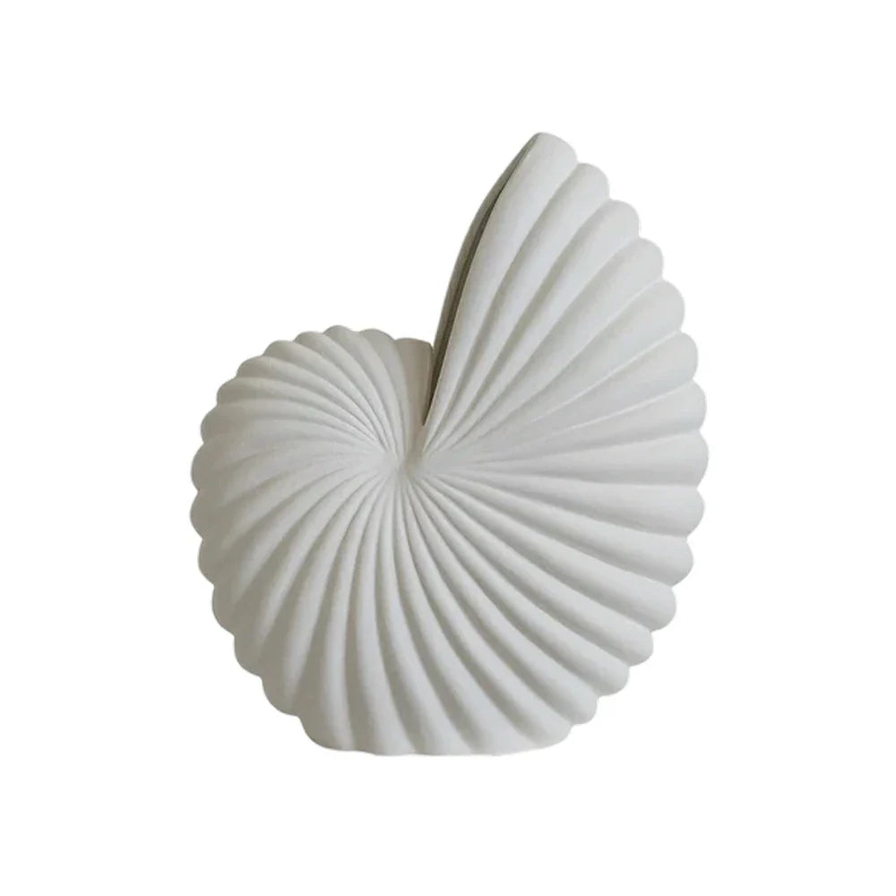 LIVARA Ceramic Vase Ornament Artistic Home Decor Abstract Design Matte Ceramic Handcrafted Stone-Texture Finish