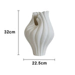 LIVARA Ceramic Vase Ornament Decorative Display Abstract Aesthetic Matte Ceramic Handcrafted Textured Finish